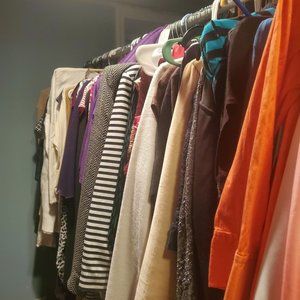 Lot Of 10 Vintage Eva Mendez Loft Anne Klein Womens Multicolor Mixed Clothing